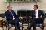 President Barack Obama meets with Senate Minority Leader Sen. Mitch McConnell, R-Ky., in the Oval Office, Aug. 4, 2010. (Official White House Photo by Pete Souza) This official White House photograph is being made available only for publication by news organizations and/or for personal use printing by the subject(s) of the photograph. The photograph may not be manipulated in any way and may not be used in commercial or political materials, advertisements, emails, products, promotions that in any