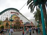 Toy Story Midway Mania! in Paradise Pier underneath California Screamin'. Paradise Pier was rethemed into a romantic Victorian-style boardwalk.[citation needed] The changes began with the opening of Toy Story Midway Mania! on June 17, 2008