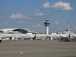 View of Munich Airport from the runway. Freising is a district in Bavaria, Germany. Following a recent ranking of the German magazine FOCUS MONEY comparing all German districts it is number one concerning economic growth abilities.