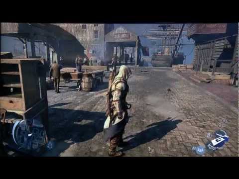 Assassin's Creed III - E3 2012: Wii U Marketplace Massacre Gameplay