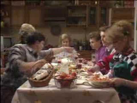 The Boswell dinner table - Bread - BBC classic comedy