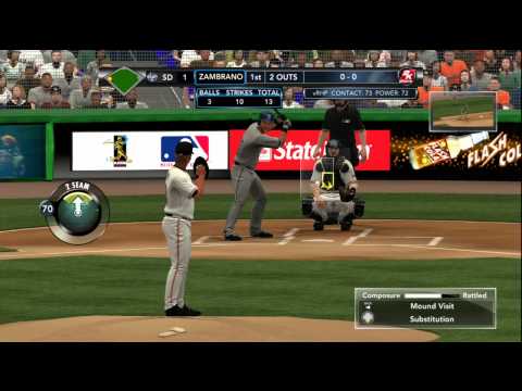 MLB 2K12 Gameplay: Miami Marlins vs. San Diego Padres