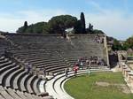 Inside the theater, Ostia appears briefly towards the end of the Roman Empire section of the 1981 comedy film History of the World, Part I, where the main characters board a galleon (bearing the El Al logo) bound for Judaea.