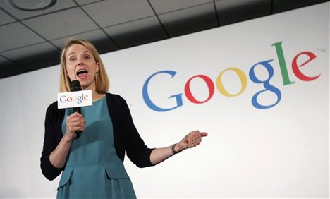 Google Inc. Vice President Marissa Mayer speaks to foreign and local media during a press conference in Taipei, Taiwan, Tuesday, June 23, 2009. Mayer explained Google's continued focus on innovative searching techniques and applications.