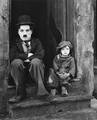 Charlie Chaplin and Jackie Coogan in 1921 movie 