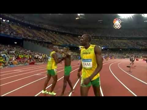 Usain Bolt - 6 World Records in 100m (9.72, 9.69, 9.58), 200m (19.30 19.19), 4x100m relay (37.10)