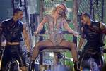 Singer Britney Spears performs on ABC's 