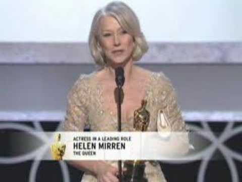 Helen Mirren winning an Oscar® for 