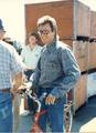 Richard Dean Anderson on the set of 