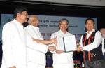 The Union Minister for Agriculture and Food Processing Industries, Shri Sharad Pawar presented the ICAR Awards 2011 at the 84th Foundation Day of ICAR and ICAR award presentation ceremony, in New Delhi on July 16, 2012.The Minister of State for Agriculture, Food Processing Industries and Parliamentary Affairs, Shri Harish Rawat and the Minister of State for Agriculture and Food Processing Industries, Shri Charan Das Mahant are also seen.