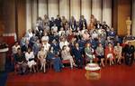 Annual actor's studio photo, 1943 (Louis B. Mayer front row center)