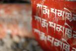 Tibetan in exile: keeping the ancient culture and Buddhism alive, mantras of Karmapa curved on hard stones, Dharamshala, H.P, India