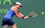 Alisa Kleybanova (RUS) competes against Maria Kirilenko (RUS) during the Day 5 of the Sony Ericsson Open at Crandon Park Tennis Center on March 23, 2012 in Key Biscayne, Florida - USA.