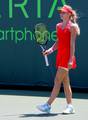 Maria Kirilenko (RUS) competes against Alisa Kleybanova (RUS) during the Day 5 of the Sony Ericsson Open at Crandon Park Tennis Center on March 23, 2012 in Key Biscayne, Florida - USA.