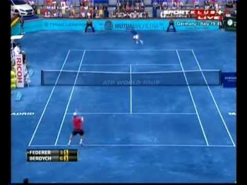 Roger Federer vs Tomas Berdych - ATP Madrid 2012. FINAL Highlights (bojan svitac)