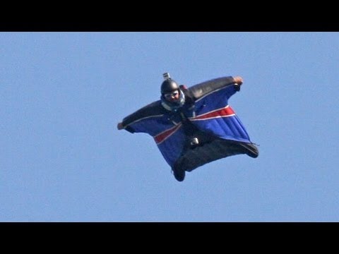 Wingsuit landing without deploying a parachute - Gary Connery