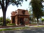 The NRHP listed Zalud House is a former private home, now a museum, Porterville, California, USA.