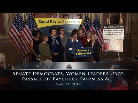 Senate Democrats, Women Leaders Urge Passage of Paycheck Fairness Act