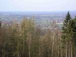 On the northwestern flank of the Wurzelbrink a clearing enables a view of the Lübbecke Land.