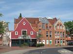 Meppen, view to a street. Meppen is a town in and the seat of the Ems land district of Lower Saxony, Germany, at the confluence of the Ems,