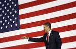 President Barack Obama arrives at a rally for New Jersey Gov. Jon Corzine, Thursday, July 16, 2009, in Holmdel, N.J.