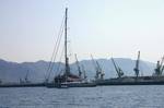 Mirabella V at Palermo in 2006. Mirabella V is a sloop-rigged super yacht launched in 2003. At an estimated cost of over US$50 million, she is the largest single-masted yacht ever built.