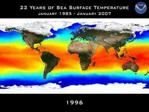 22 Years of Sea Surface Temperatures