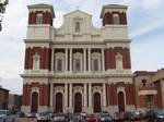 Church of the Gesu, North 18th and Thompson Streets, Philadelphia, PA 19130, built 1879-1880, towers after 1895, renovated 1952-1956. Now chapel for St. Joseph's Preparatory School, seen at far right.