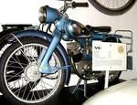 NSU Quickly (1953) Fox motorcycle, built in 1952. Photo taken at Automobilmuseum Fritz B.Busch in Wolfegg, Germany.