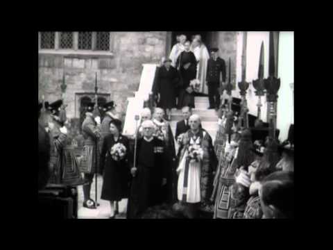 The Queen attends the Royal Maundy Service, 1952