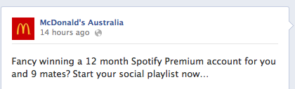 McDonalds launches Spotify Facebook first    Screen Shot 2012 07 23 at 8.36.35 AM