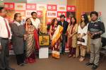 SRIJIT HALDER (PROGRAMMING HEAD OF DHOOM MUSIC, KALYAN SEN BARAT (DIRECTOR), BANASHREE SENGUPTA (SINGER), ARPITA CHATTERJEE (ACTOR), MAHUA (ASHA AUDIO), NIRMALA MISHRA (SINGER), ROCKET MONDAL (MUSIC ARRANGER) DURING ANNOUNCE THE BIG BANGLA MUSIC AWARDS 2011 at KOLKATA ON WEDNESDAY 23 MAY 2012angla Music Awards 2011