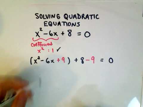 Completing the Square - Solving Quadratic Equations