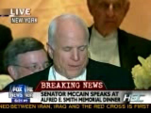 McCain Roasts Obama At Alfred E. Smith Dinner (High Quality)