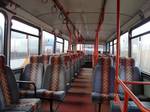 The interior of a PS-bodied Volvo B10M.