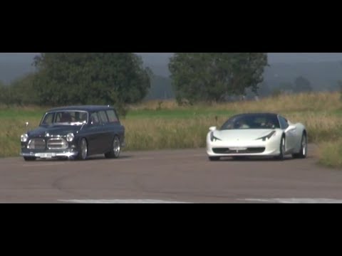 Ferrari 458 vs Volvo Amazon '67 