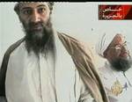 Rumors of Osama bin Laden's death have been greatly exaggerated, again. The latest tantalizing lead on the al-Qaida leader (shown here with is top lieutenant, Ayman Al-Zawahri in an image taken from a videotape broadcast on Al-Jazeera on Oct. 5, 2001) came Saturday, when a French newspaper reported on a leaked document from the French government, asserting that a Saudi source said the Saudi government believed the 52-year-old terror leader had perished of typhoid last month. Officials in the Uni