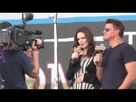 Bones Interview with cast Emily Deschanel & David Boreanaz Comic Con, San Diego 2012