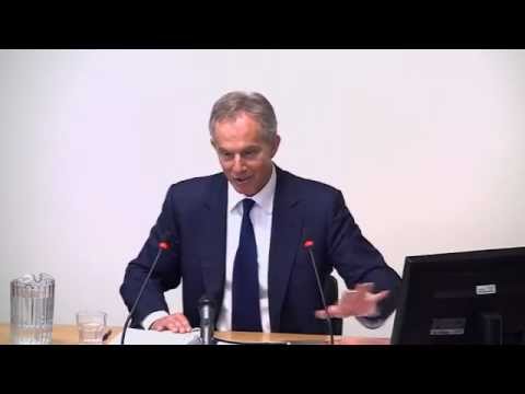 Protester Storms Blair's Leveson Hearing