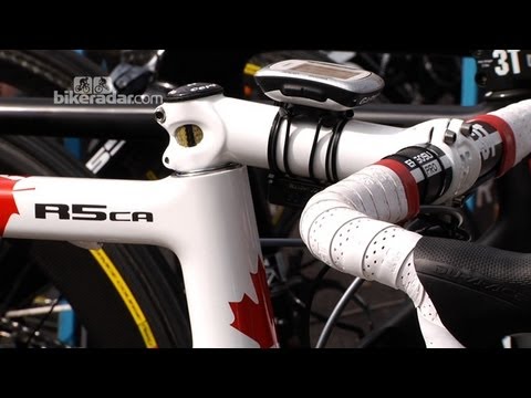 Ryder Hesjedal's Cervelo R5ca and other team bikes at Tour de France 2012