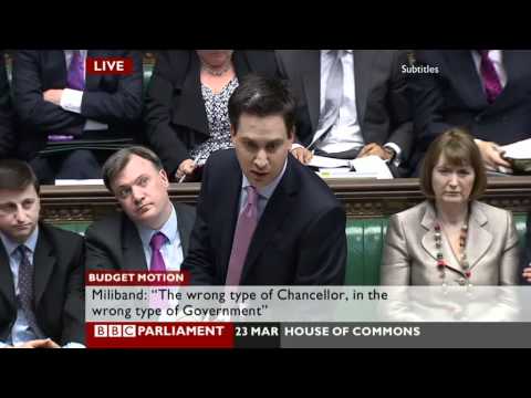 Ed Miliband's response to coalition's 2011 budget (23Mar11)