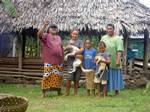 A Samoan family according to the CIA World Factbook, Samoa has a population of 182,265 of which 92.6% are Samoans, 7% Euronesians (persons of European and Polynesian blood) and 0.4% are Europeans. About three-quarters of the population live on the main island of Upolu.