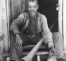 File - Old Negro (former slave) with horn with which slaves were called. Near Marshall, Texas, 1939.