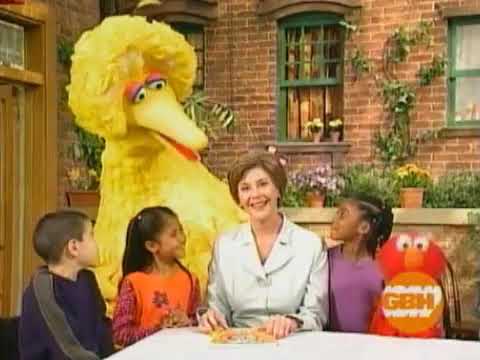 Laura Bush on Sesame Street