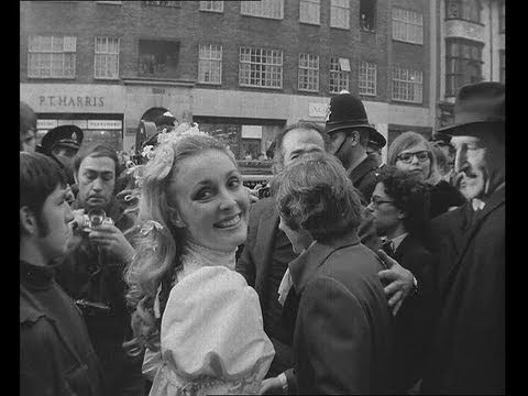 Roman Polanski and Sharon Tate Wedding, 1968 London [HD]