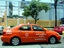 Colorful taxis in Bangkok, Thailand