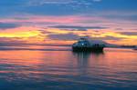 sunset - horizon - climate - weather - environment - nature - ocean view - bay view - sea side - clouds - sky - global warming - ecology - Roxas Boulevard Blvd - Baywalk - Manila Bay - Philippines - maritime - ship - liner - boat - clear waters - import