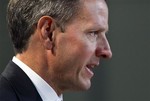 Treasury Secretary Timothy Geithner briefs reporters before the start of the the G-20 summit, Thursday, Sept. 24, 2009 in Pittsburgh.