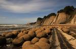 Bowling Balls Beach in Mendocino county, California, USA.