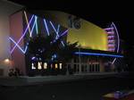 A Century Theater multiplex in Portland, Oregon, seen at night. Century Theaters is a movie theater chain that operates many multiplexes in the western United States, primarily in California, Nevada, Utah, New Mexico, and Arizona.